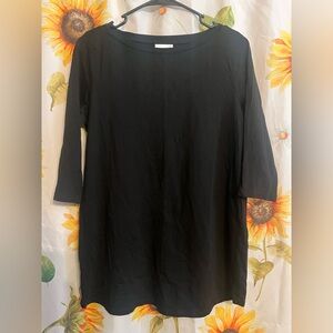 J. Jill Classic Black Long Sleeve Top
